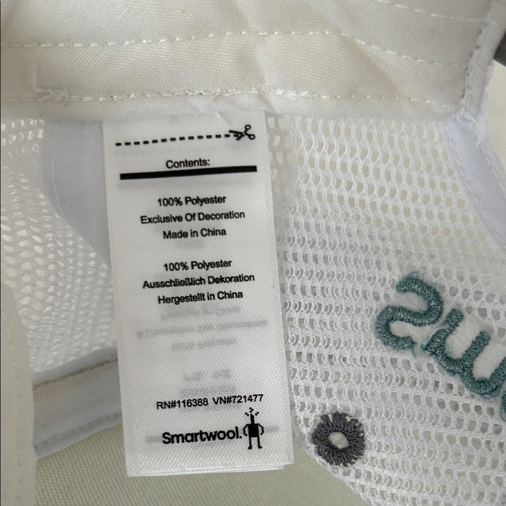 Smartwool White and Green Trucker Hat - Picture 6 of 6